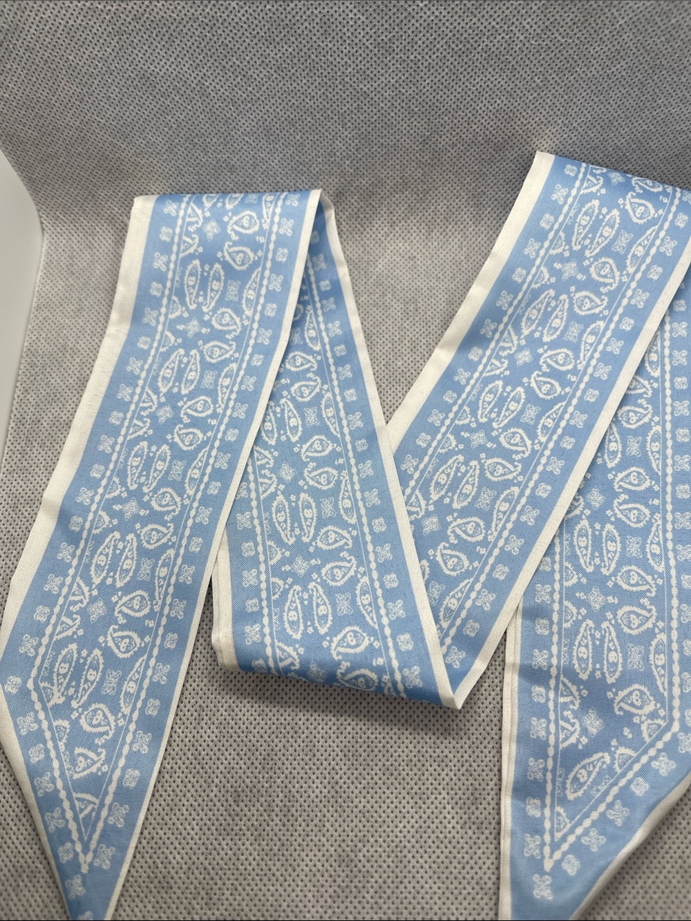 Blue & White Paisley Scarf